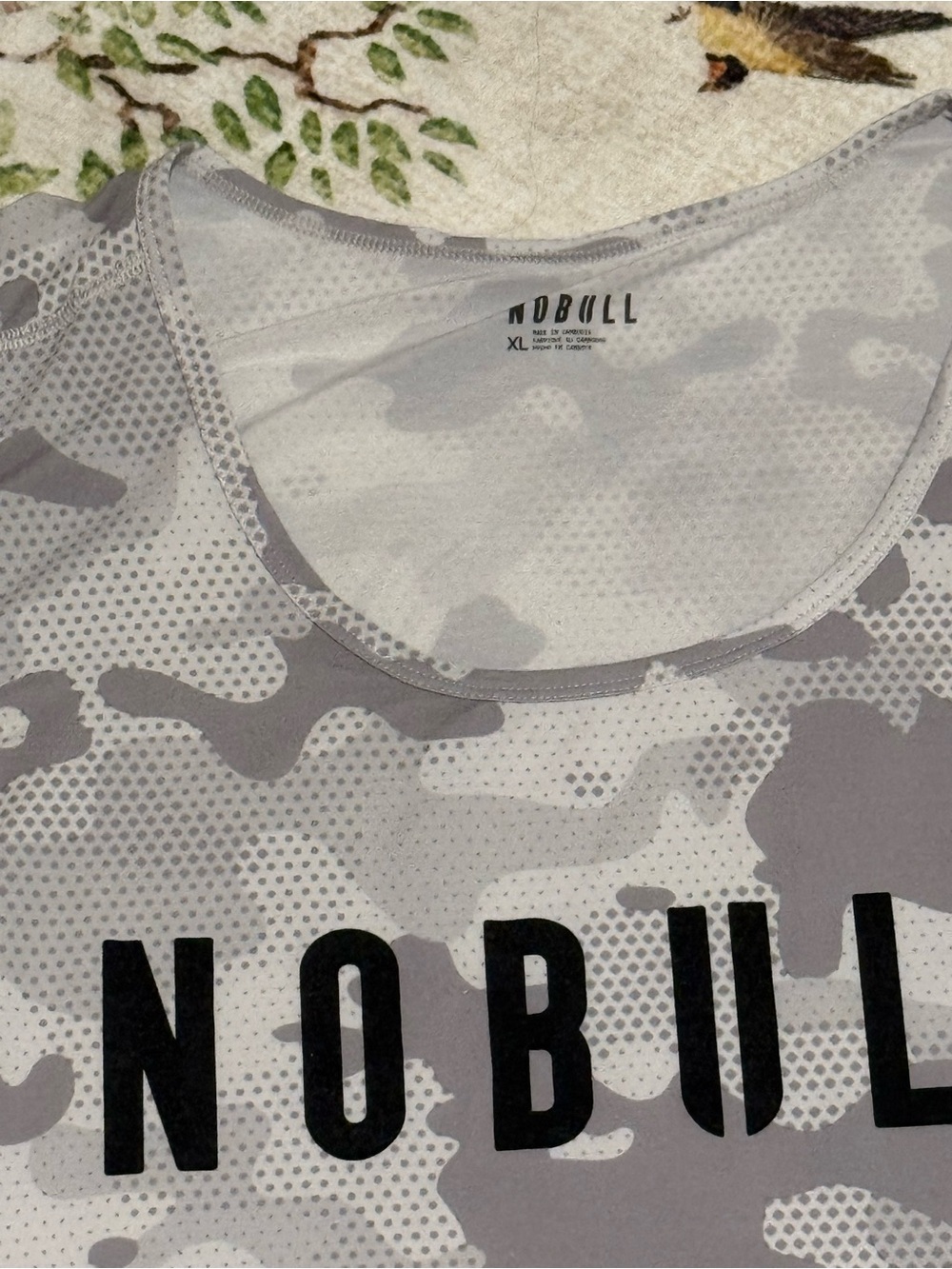 NOBULL Gray Camo Men's Athletic Tank - Picture 3 of 3